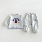 【80-130】セットアップ キッズ フェイクレイヤード カジュアル - 画像 (18)