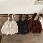 【66-100】サロペット ロンパース ベビー コーデュロイ 男女兼用 - 画像 (7)