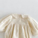 【66-90】ロンパース ベビー ビッグ蝶結び 長袖 スウィート - 画像 (8)