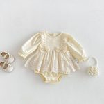 【66-90】ロンパース ベビー ダブル 蝶結び