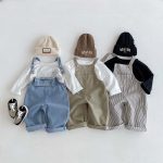 【80-130】サロペット 男の子 ポケット付き デニム - 画像 (3)