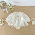 【66-90】ロンパース ベビー プリンセス レース - 画像 (9)