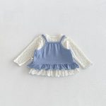【73-110】トップスorボトムスベビー 花柄 フリル - 画像 (5)