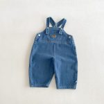 【80-130】シャツorサロペット 男の子 ワンプリント デニム - 画像 (4)