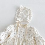 【66-90】ロンパース ベビー パフスリーブ 花柄 - 画像 (12)
