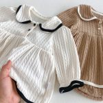 【66-90】ロンパース ベビー 可愛い 無地 キュート - 画像 (14)