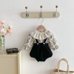 【66-100】Tシャツ&サロペット ベビー フラワー おしゃれ - 画像 (4)