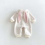 【66-90】ロンパース ベビー もこもこ ウサギ - 画像 (7)