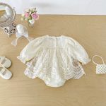 【66-90】ロンパース ベビー プリンセス レース - 画像 (8)
