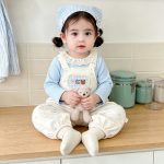 【73-100】サロペットorシャツ ベビー 可愛い ベージュ - 画像 (6)