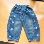 【80-150】パンツ キッズ デニム スター柄 - 画像 (8)