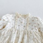 【66-90】ロンパース ベビー パフスリーブ 花柄 - 画像 (13)