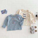 【73-120】長袖Tシャツ キッズ 犬柄 ワッペン ゆったり - 画像 (8)