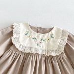 【73-110】ワンピース ベビー レトロ 刺繡 - 画像 (14)