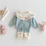 【66-100】セットアップ ベビー ニット 可愛い - 画像 (3)