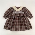 【66-130】ロンパースorワンピース ベビー レトロ チェック - 画像 (11)