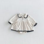 【66-90】ロンパース ベビー 可愛い 無地 キュート - 画像 (5)