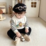 【66-90】セットアップ＆帽子 ベビー ライオン カートゥーン - 画像 (7)
