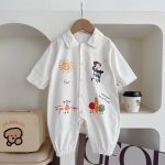 【66-90】ロンパース ベビー カートゥーン プリント - 画像 (7)