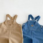 【80-130】シャツorサロペット 男の子 ワンプリント デニム - 画像 (14)