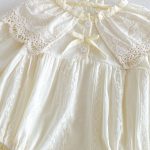 【66-90】ロンパースorワンピース ベビー 姉妹服 レース花襟 - 画像 (12)
