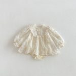 【66-90】ロンパース ベビー プリンセス レース - 画像 (6)