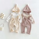 【66-100】tサロペット ベビー パステルカラー フリル - 画像 (6)