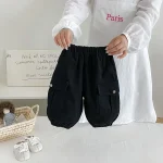 【73-100】パンツ ベビー ポケット付き 合わせやすい - 画像 (6)