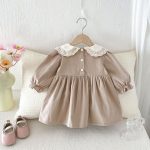 【73-110】ワンピース ベビー レトロ 刺繡 - 画像 (4)