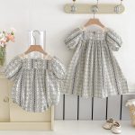 【66-130】ロンパースorワンピース ベビー 姉妹服 レトロ - 画像 (3)