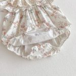 【66-130】ロンパースorワンピース ベビー 姉妹服 フラワー柄 - 画像 (18)