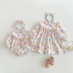【66-90】ロンパース or ワンピース ベビー アイスクリーム プリント - 画像 (6)