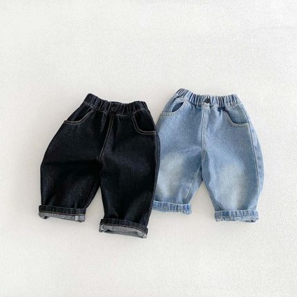 【73-100cm】パンツ ベビー カジュアル デニム