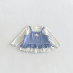 【73-110】トップスorボトムスベビー 花柄 フリル - 画像 (4)