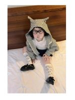 【80-130】アウター 女の子 ボーダー柄 フード付き 可愛い - 画像 (3)