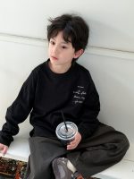 【90-160】長袖Tシャツ 男の子 シンプル プリント 合わせやすい - 画像 (5)