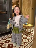 【80-130】アウターorパンツ 女の子 韓国風 ドット柄 カジュアル