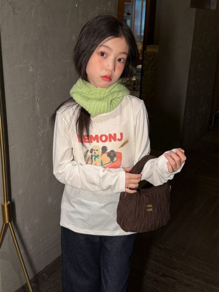 【100-160cm】長袖Ｔシャツ 女の子 おしゃれ カートゥーンプリント