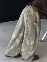 【90-160】デニムパンツ 男の子 レトロ ストリート カモフラージュ柄 - 画像 (7)