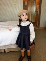 【80-140】シャツorワンピース 女の子 おしゃれ フリル襟 スクール風 - 画像 (3)