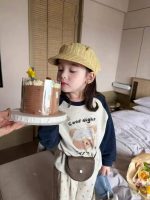 【80-130】トップスorパンツ 女の子 切り替え カジュアル 快適な着心地 - 画像 (5)