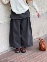 【90-150】スカート風パンツ 女の子 トレンド レイヤード風 - 画像 (5)