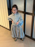 【80-130】アウターorインナーorパンツ 女の子 カジュアル ドット柄 動きやすい - 画像 (3)
