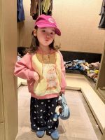 【80-130】ジップパーカーorパンツ 女の子 フード付き カートゥーン ドット柄 - 画像 (3)