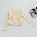【90-150】長袖Tシャツ 女の子 アメリカン風 アルファベット - 画像 (15)
