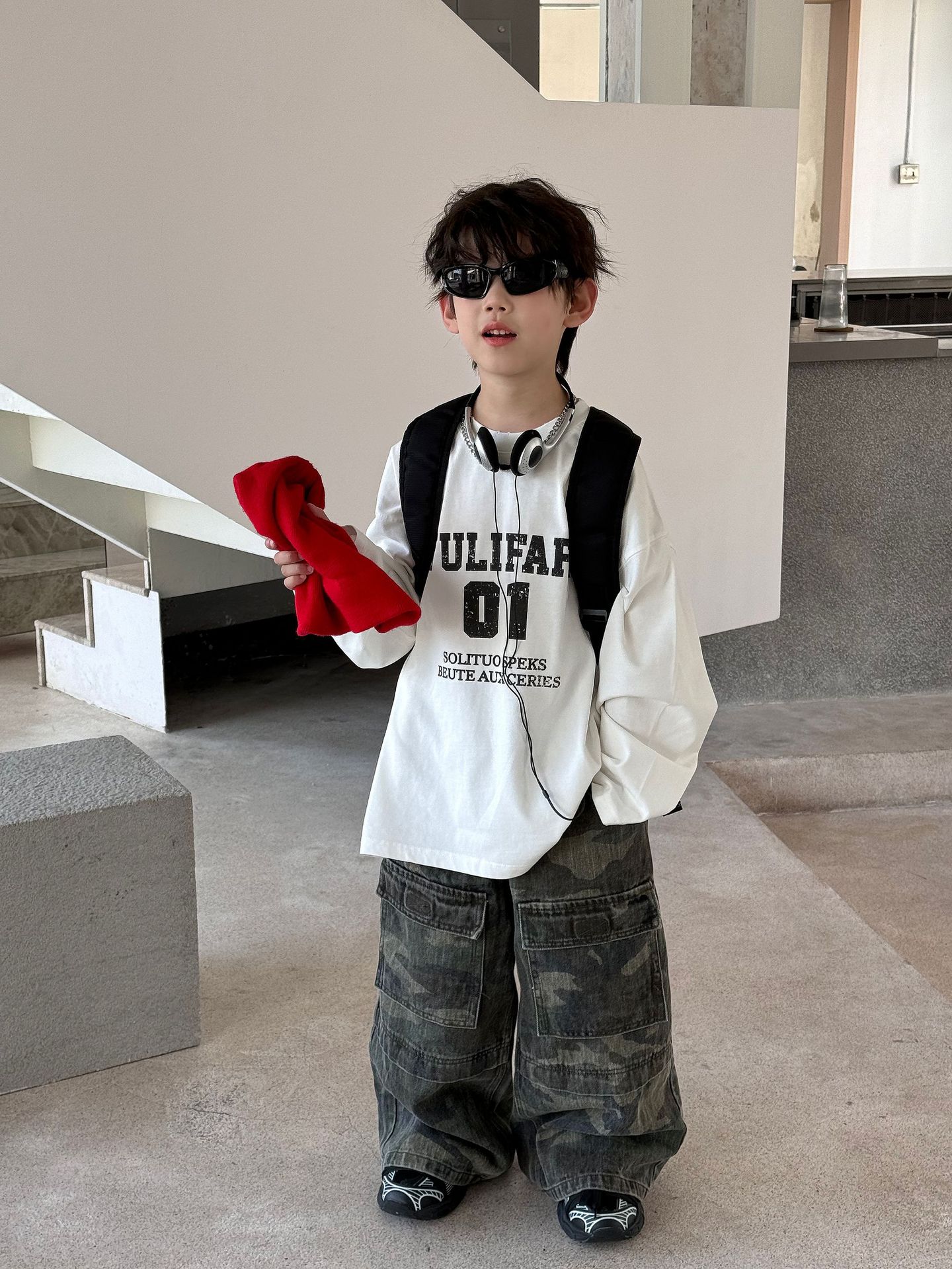 主图-01-4-4.jpg 【90-160】長袖Tシャツ 男の子 カジュアル アルファベット 肌に優しい - 画像 (1)
