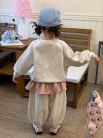 【80-130】トレーナーorスカッツ 女の子 キュート プリント チェック柄 - 画像 (6)