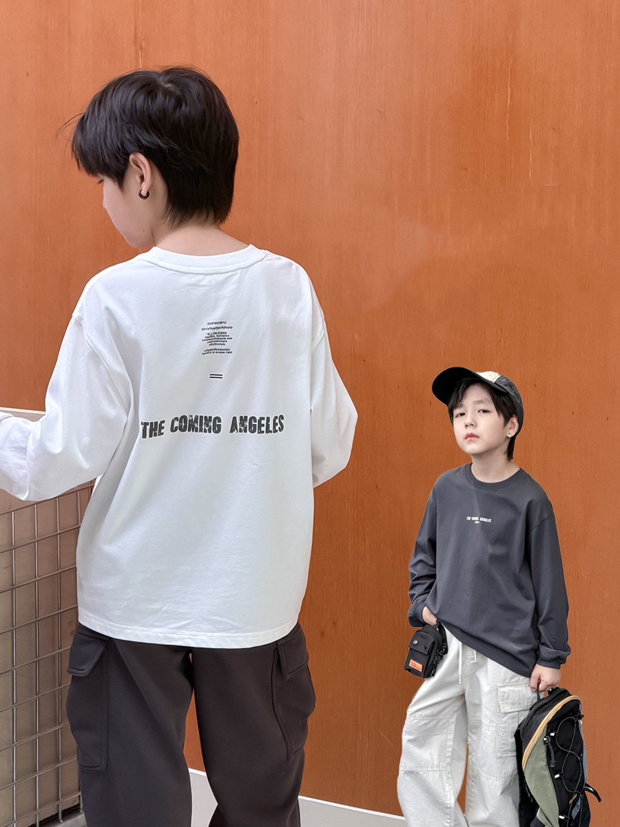 主图-01 (6) 【90-160】長袖Tシャツ 男の子 カジュアル 合わせやすい - 画像 (1)