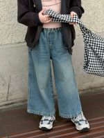 【90-150】デニムパンツ 女の子 シンプル 定番 履きやすい