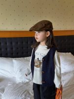 【80-130】ベストorTシャツorハーフパンツ 女の子 カジュアル 着せやすい - 画像 (2)